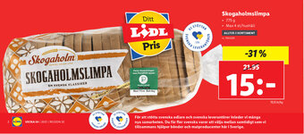 Lidl Skogaholmslimpa erbjuda