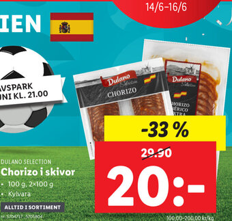 Lidl Chorizo i skivor erbjuda