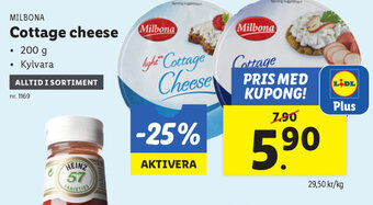 Lidl Cottage cheese erbjuda