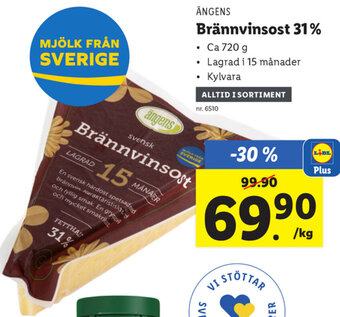 Lidl Brännvinsost 31% erbjuda