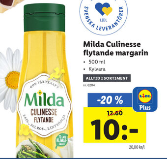 Lidl Milda culinesse flytande margarin erbjuda