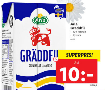 Lidl Arla gräddfil erbjuda