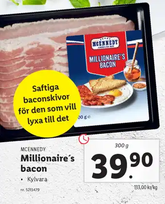 Lidl Millionaire's bacon erbjuda