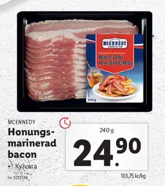 Lidl Honungs-marinerad bacon erbjuda