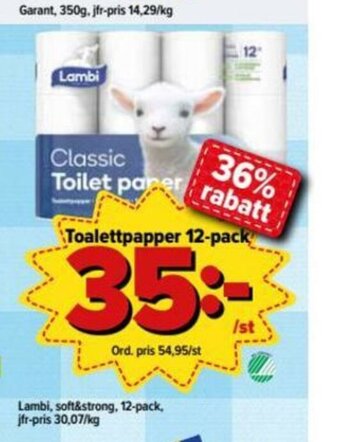Östenssons Toalettpapper 12-pack erbjuda