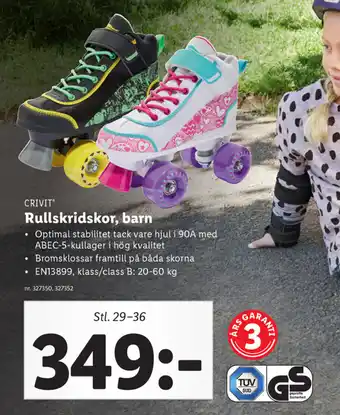 Lidl Rullskridskor, barn erbjuda