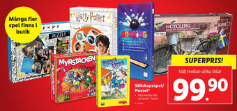 Lidl Sällskapsspel/pussel* erbjuda