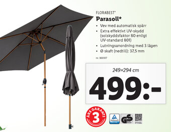 Lidl Parasoll* erbjuda