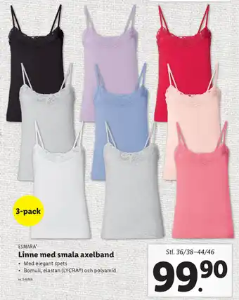 Lidl Linne med smala axelband erbjuda