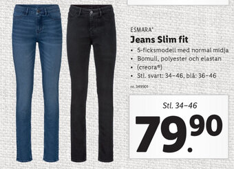 Lidl Jeans slim fit erbjuda