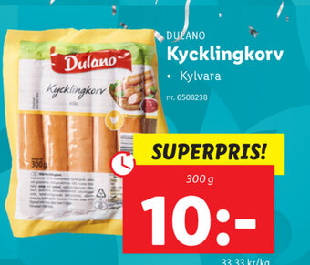 Lidl Kycklingkorv erbjuda