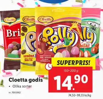 Lidl Cloetta godis erbjuda