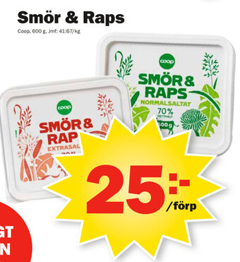 Pekås Smör & raps erbjuda