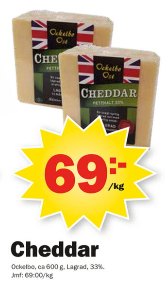 Pekås Cheddar erbjuda
