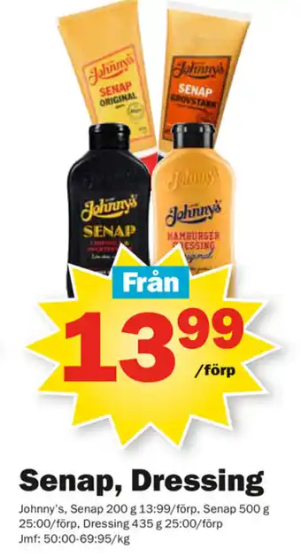 Pekås Senap, dressing erbjuda