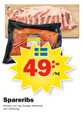 Pekås Spareribs erbjuda