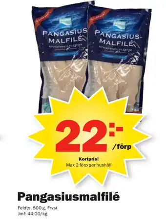 Pekås Pangasiusmalfilé erbjuda