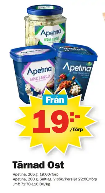 Pekås Tärnad ost erbjuda