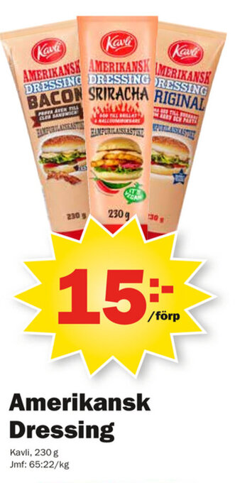 Pekås Amerikansk dressing erbjuda