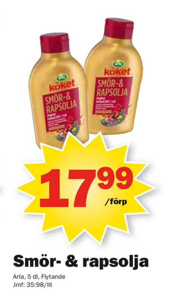 Pekås Smör- & rapsolja erbjuda