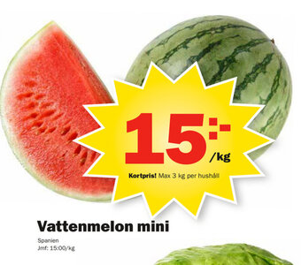Pekås Vattenmelon mini erbjuda
