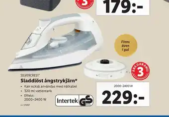 Lidl Sladdlöst ångstrykjärn erbjuda
