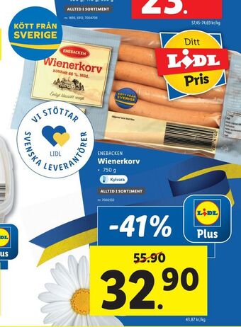 Lidl Wienerkorv erbjuda