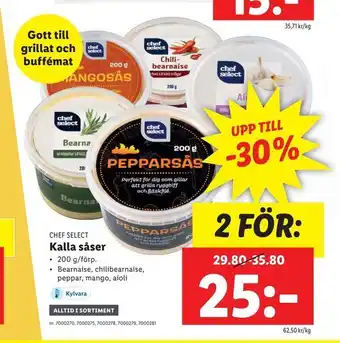 Lidl Kalla såser erbjuda