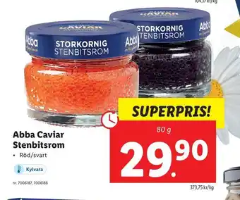 Lidl Abba Caviar Stenbitsrom erbjuda