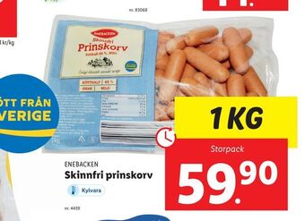 Lidl Skinnfri prinskorv erbjuda