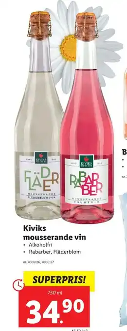 Lidl Kiviks mousserande vin erbjuda