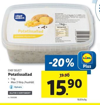Lidl Potatissallad erbjuda