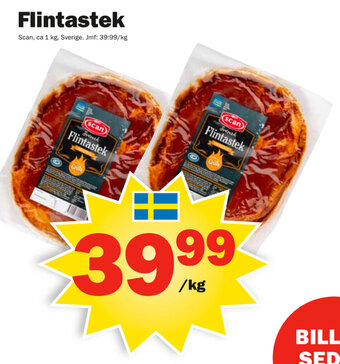 Pekås Flintastek erbjuda