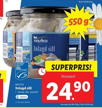 Lidl Inlagd sill erbjuda
