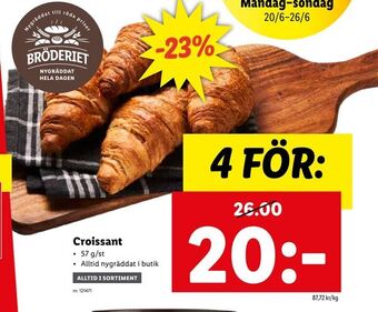 Lidl Croissant erbjuda