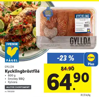 Lidl Kycklingbröstfile 800g erbjuda
