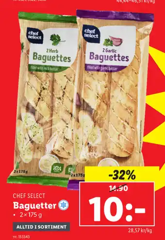 Lidl Baguetter 2x175g erbjuda