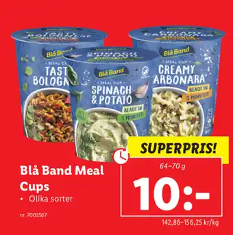Lidl Blå Band Meal Cups 64-70g erbjuda