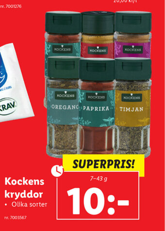 Kockens kryddor 7-43g