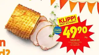 ICA Kvantum Kassler 1kg erbjuda