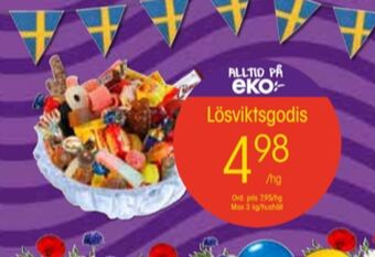 EKO lösviktsgodis erbjuda
