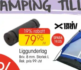 Briv liggunderlag