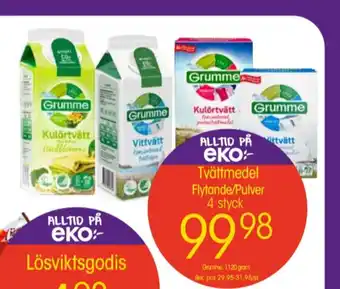 Grumme tvättmedel pulver