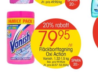 EKO Vanish oxi action fläckborttagning erbjuda
