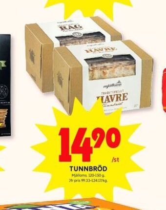 ICA Kvantum Mjälloms tunnbröd erbjuda