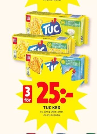 ICA Kvantum Tuc kex erbjuda