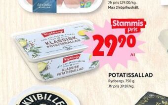 ICA Kvantum Rydbergs potatissallad erbjuda