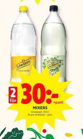 ICA Kvantum Schweppes tonic erbjuda