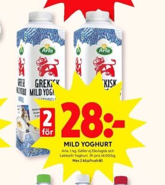 ICA Kvantum Arla yoghurt erbjuda