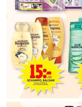 ICA Maxi Respons balsam erbjuda
